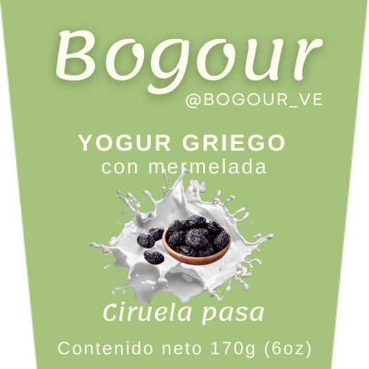 Yogur Griego.  Ciruela pasa