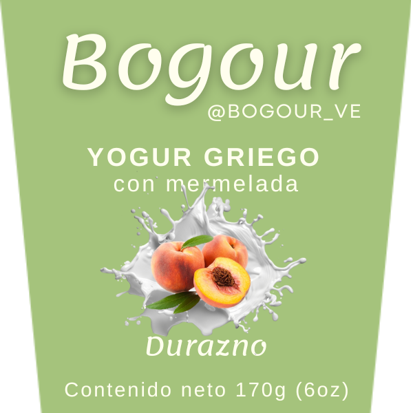 Yogur Griego. Durazno
