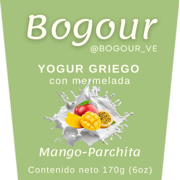 Yogur Griego.  Mango-Parchita